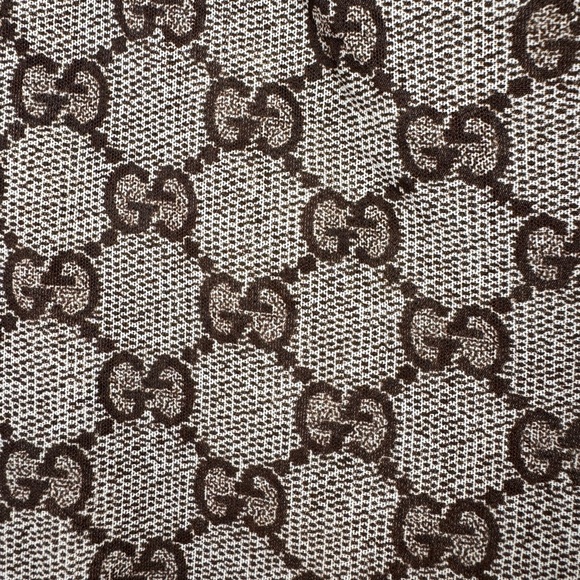 Gucci Beige and Brown GG Monogram Tights | Size Large - Picture 6 of 10